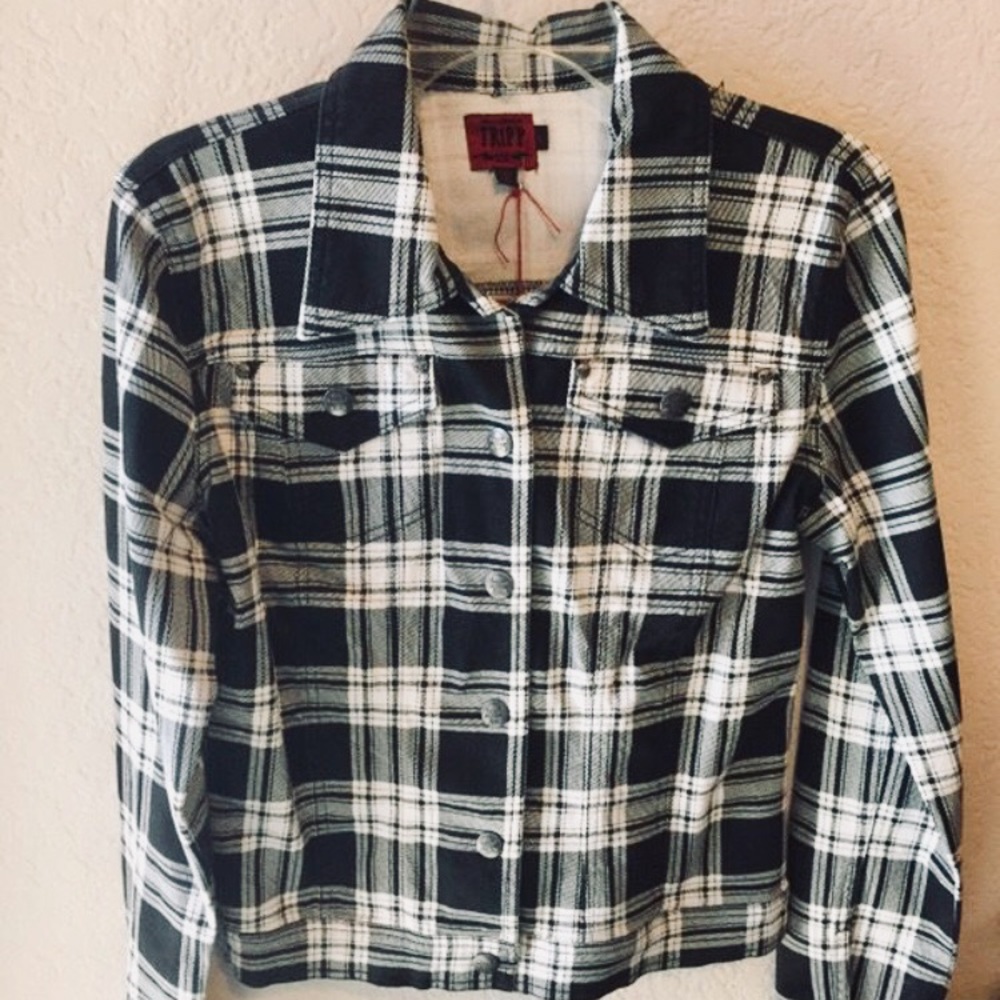 NWT Tripp NYC Plaid Jacket